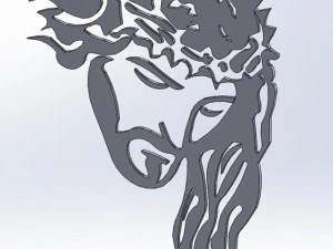 26 DXF file CNC 2 G-CODE Industrial Laser Cut Jesus Church CHRISTIAN Nr0200 3D Model