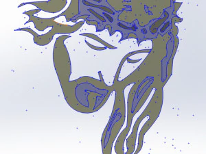 26 DXF file CNC 2 G-CODE Industrial Laser Cut Jesus Church CHRISTIAN Nr0200 3D Model