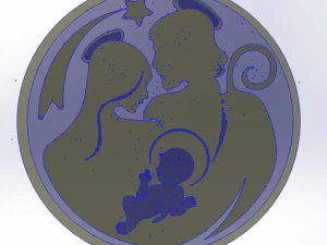 26 DXF file CNC 2 G-CODE Industrial Laser Cut Jesus Church CHRISTIAN Nr0200 3D Model