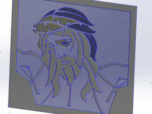 26 DXF file CNC 2 G-CODE Industrial Laser Cut Jesus Church CHRISTIAN Nr0200 3D Model