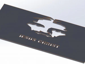 26 DXF file CNC 2 G-CODE Industrial Laser Cut Jesus Church CHRISTIAN Nr0200 3D Model