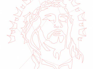 26 DXF file CNC 2 G-CODE Industrial Laser Cut Jesus Church CHRISTIAN Nr0200 3D Model