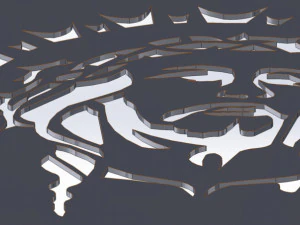 26 DXF file CNC 2 G-CODE Industrial Laser Cut Jesus Church CHRISTIAN Nr0200 3D Model