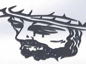 26 DXF file CNC 2 G-CODE Industrial Laser Cut Jesus Church CHRISTIAN Nr0200 3D Model