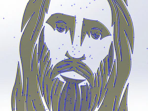 26 DXF file CNC 2 G-CODE Industrial Laser Cut Jesus Church CHRISTIAN Nr0200 3D Model