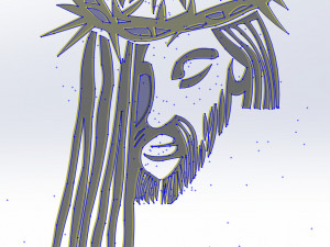 26 DXF file CNC 2 G-CODE Industrial Laser Cut Jesus Church CHRISTIAN Nr0200 Modelo 3D