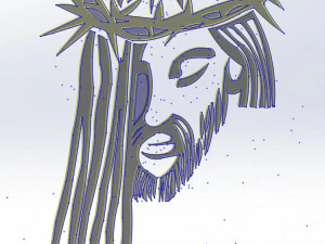 26 DXF file CNC 2 G-CODE Industrial Laser Cut Jesus Church CHRISTIAN Nr0200 3D Model