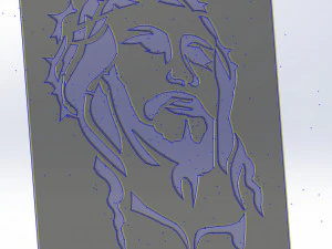 26 DXF file CNC 2 G-CODE Industrial Laser Cut Jesus Church CHRISTIAN Nr0200 3D Model