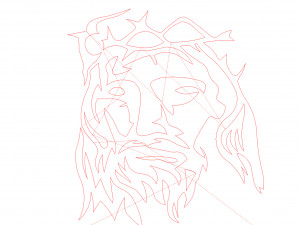 26 DXF file CNC 2 G-CODE Industrial Laser Cut Jesus Church CHRISTIAN Nr0200 Modelo 3D