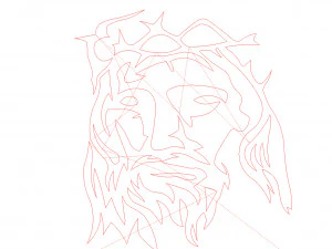 26 DXF file CNC 2 G-CODE Industrial Laser Cut Jesus Church CHRISTIAN Nr0200 3D Model