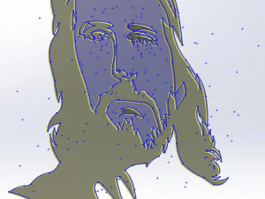 26 DXF file CNC 2 G-CODE Industrial Laser Cut Jesus Church CHRISTIAN Nr0200 3D Model