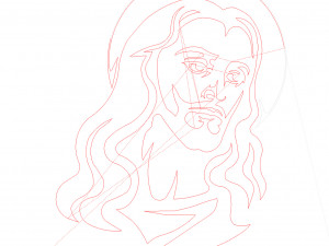 26 DXF file CNC 2 G-CODE Industrial Laser Cut Jesus Church CHRISTIAN Nr0200 Modelo 3D