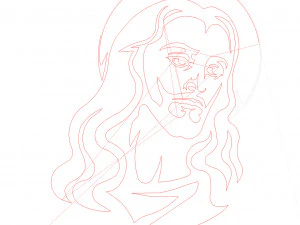 26 DXF file CNC 2 G-CODE Industrial Laser Cut Jesus Church CHRISTIAN Nr0200 3D Model