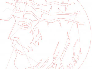 26 DXF file CNC 2 G-CODE Industrial Laser Cut Jesus Church CHRISTIAN Nr0200 3D Model