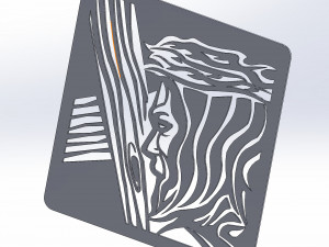 26 DXF file CNC 2 G-CODE Industrial Laser Cut Jesus Church CHRISTIAN Nr0200 Modelo 3D