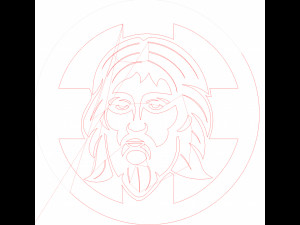26 DXF file CNC 2 G-CODE Industrial Laser Cut Jesus Church CHRISTIAN Nr0200 Modelo 3D