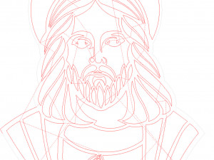 26 DXF file CNC 2 G-CODE Industrial Laser Cut Jesus Church CHRISTIAN Nr0200 Modelo 3D