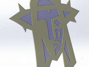 26 DXF file CNC 2 G-CODE Industrial Laser Cut Jesus Church CHRISTIAN Nr0200 Modelo 3D