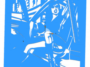 10 File DXF CNC g-code Industrial Laser Cut BRUTAL ANIME Vector Plasma Nr0201 3D Модель