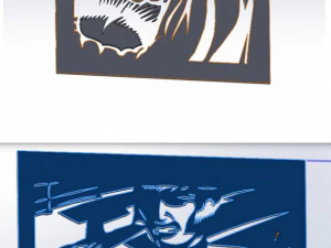 10 arquivos DXF CNC c&oacute;digo g corte a laser industrial BRUTAL ANIME vetor plasma Nr0201 Modelo 3D