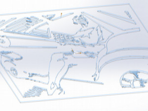 10 File DXF CNC g-code Industrial Laser Cut BRUTAL ANIME Vector Plasma Nr0201 Model 3D