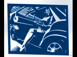 10 File DXF CNC g-code Industrial Laser Cut BRUTAL ANIME Vector Plasma Nr0201 Model 3D