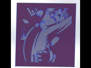 10 arquivos DXF CNC c&oacute;digo g corte a laser industrial BRUTAL ANIME vetor plasma Nr0201 Modelo 3D