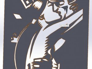10 File DXF CNC g-code Industrial Laser Cut BRUTAL ANIME Vector Plasma Nr0201 Model 3D