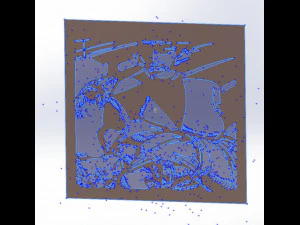 10 arquivos DXF CNC c&oacute;digo g corte a laser industrial BRUTAL ANIME vetor plasma Nr0201 Modelo 3D