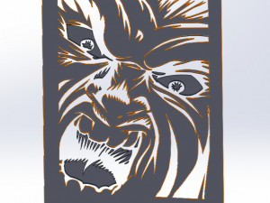 10 File DXF CNC g-code Industrial Laser Cut BRUTAL ANIME Vector Plasma Nr0201 Model 3D