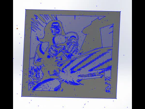 10 arquivos DXF CNC c&oacute;digo g corte a laser industrial BRUTAL ANIME vetor plasma Nr0201 Modelo 3D