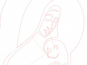 10 DXF file CNC 2 G-CODE Industrial Laser Virgin Mary Church CHRISTIAN Nr0210 3D Model