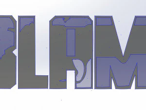 16 DXF file CNC 2 G-CODE Industrial Laser ROUTER VINYL VECTORIAL POP ART Nr0310 3D Model