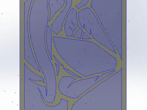 16 DXF file CNC 2 G-CODE Industrial Laser ROUTER VINYL VECTORIAL POP ART Nr0310 3D Model