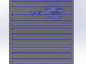 16 DXF file CNC 2 G-CODE Industrial Laser ROUTER VINYL VECTORIAL POP ART Nr0310 3D Model