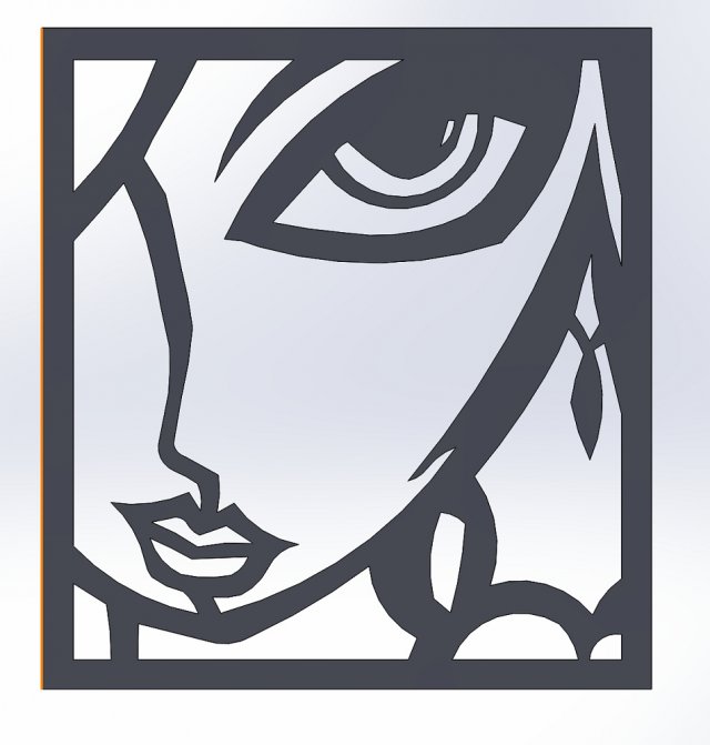 41 DXF file CNC 2 G-CODE Industrial Laser Cut FINE ART COLECTION Nr0410 3D Модель .c4d .max .obj .3ds .fbx .stl .blend 