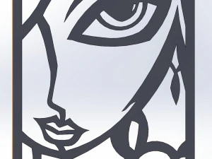 41 DXF file CNC 2 G-CODE Industrial Laser Cut FINE ART COLECTION Nr0410 3D Model