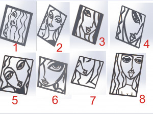 41 DXF file CNC 2 G-CODE Industrial Laser Cut FINE ART COLECTION Nr0410 3D Модель