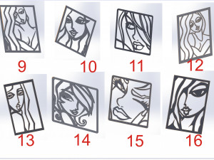 41 DXF file CNC 2 G-CODE Industrial Laser Cut FINE ART COLECTION Nr0410 3D Модель