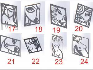 41 DXF file CNC 2 G-CODE Industrial Laser Cut FINE ART COLECTION Nr0410 3D Модель