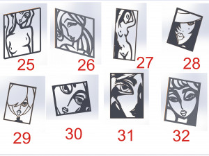 41 DXF file CNC 2 G-CODE Industrial Laser Cut FINE ART COLECTION Nr0410 3D Модель