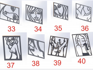 41 DXF file CNC 2 G-CODE Industrial Laser Cut FINE ART COLECTION Nr0410 3D Модель