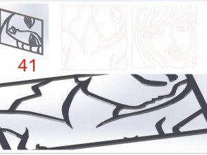 41 DXF file CNC 2 G-CODE Industrial Laser Cut FINE ART COLECTION Nr0410 3D Модель
