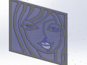 41 DXF file CNC 2 G-CODE Industrial Laser Cut FINE ART COLECTION Nr0410 3D Модель