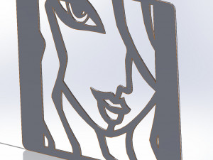 41 DXF file CNC 2 G-CODE Industrial Laser Cut FINE ART COLECTION Nr0410 3D Модель