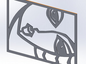 41 DXF file CNC 2 G-CODE Industrial Laser Cut FINE ART COLECTION Nr0410 3D Модель