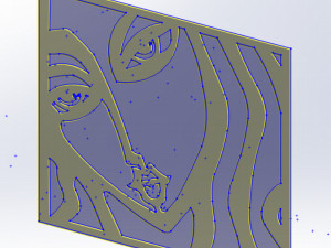 41 DXF file CNC 2 G-CODE Industrial Laser Cut FINE ART COLECTION Nr0410 3D Модель