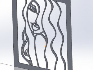 41 DXF file CNC 2 G-CODE Industrial Laser Cut FINE ART COLECTION Nr0410 3D Модель