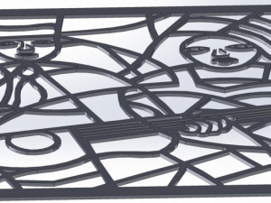 29 DXF File CNC g-code Industrial Laser Router Plasma Abstract Music Nr0510 3D Model
