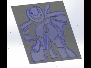 29 DXF File CNC g-code Industrial Laser Router Plasma Abstract Music Nr0510 3D Model